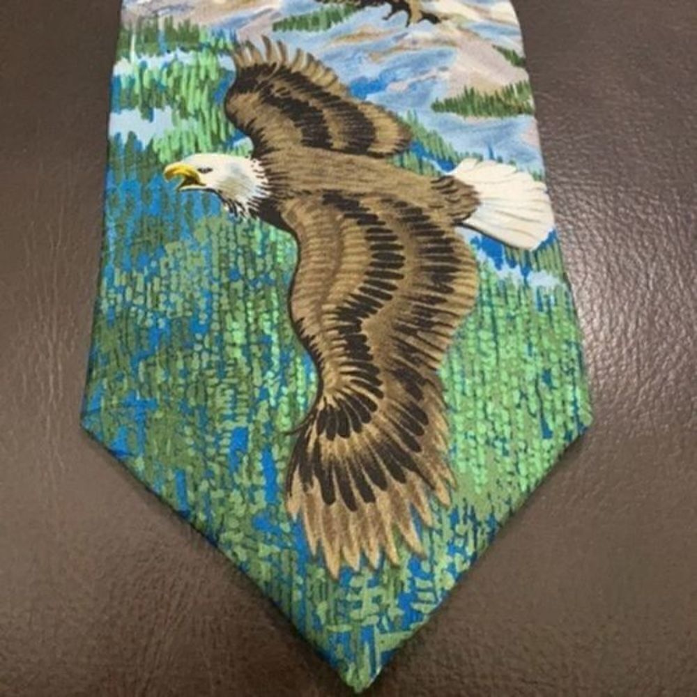 NWT FREE MAN SILK EAGLE TIE​​ - Picture 3 of 4